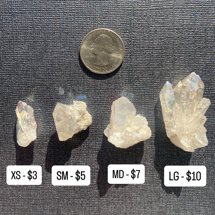Angel Aura Quartz Mini Clusters