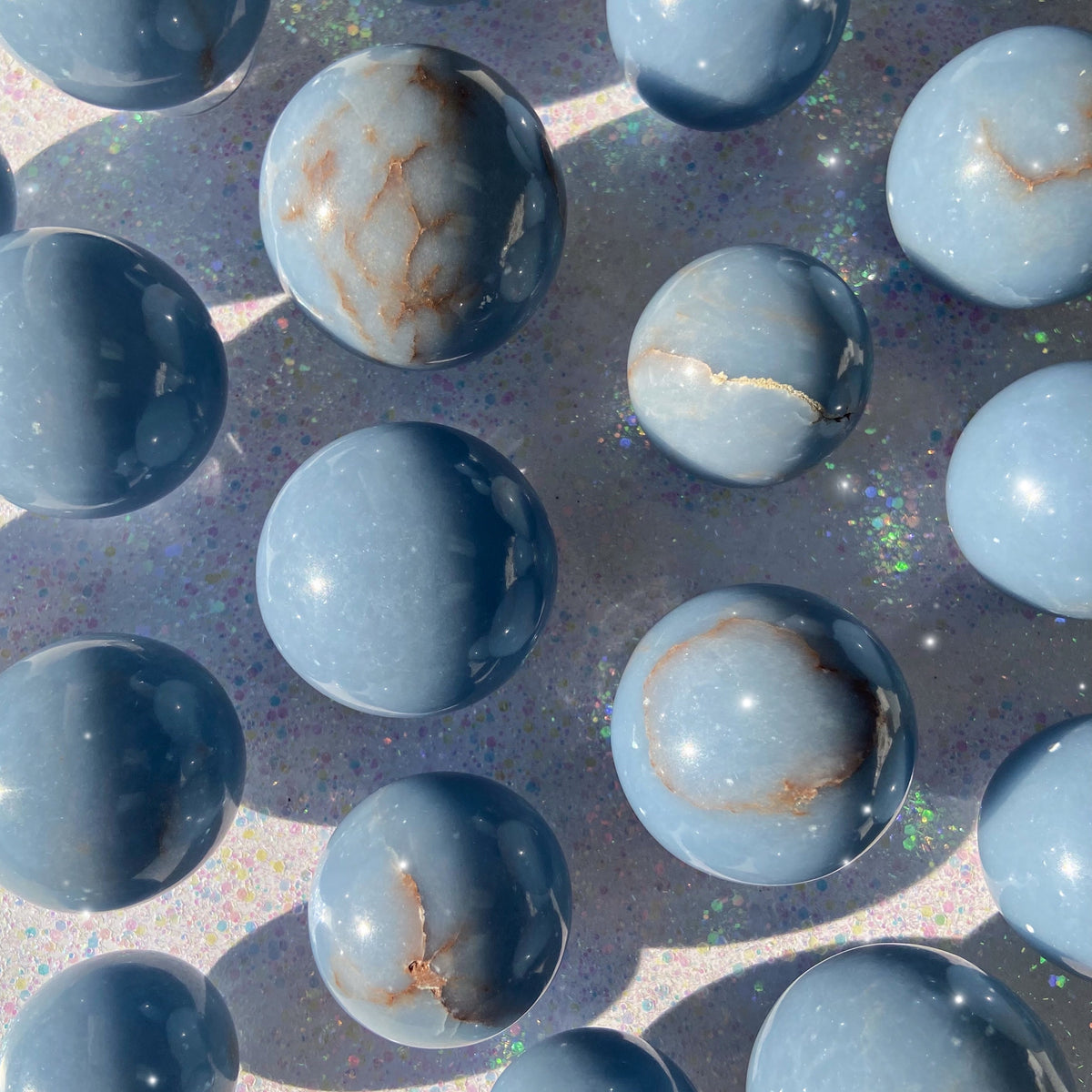 Angelite Spheres