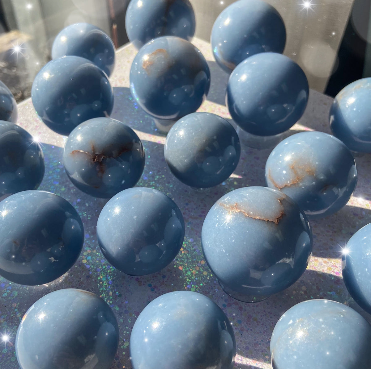 Angelite Spheres