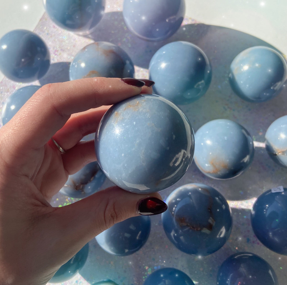 Angelite Spheres