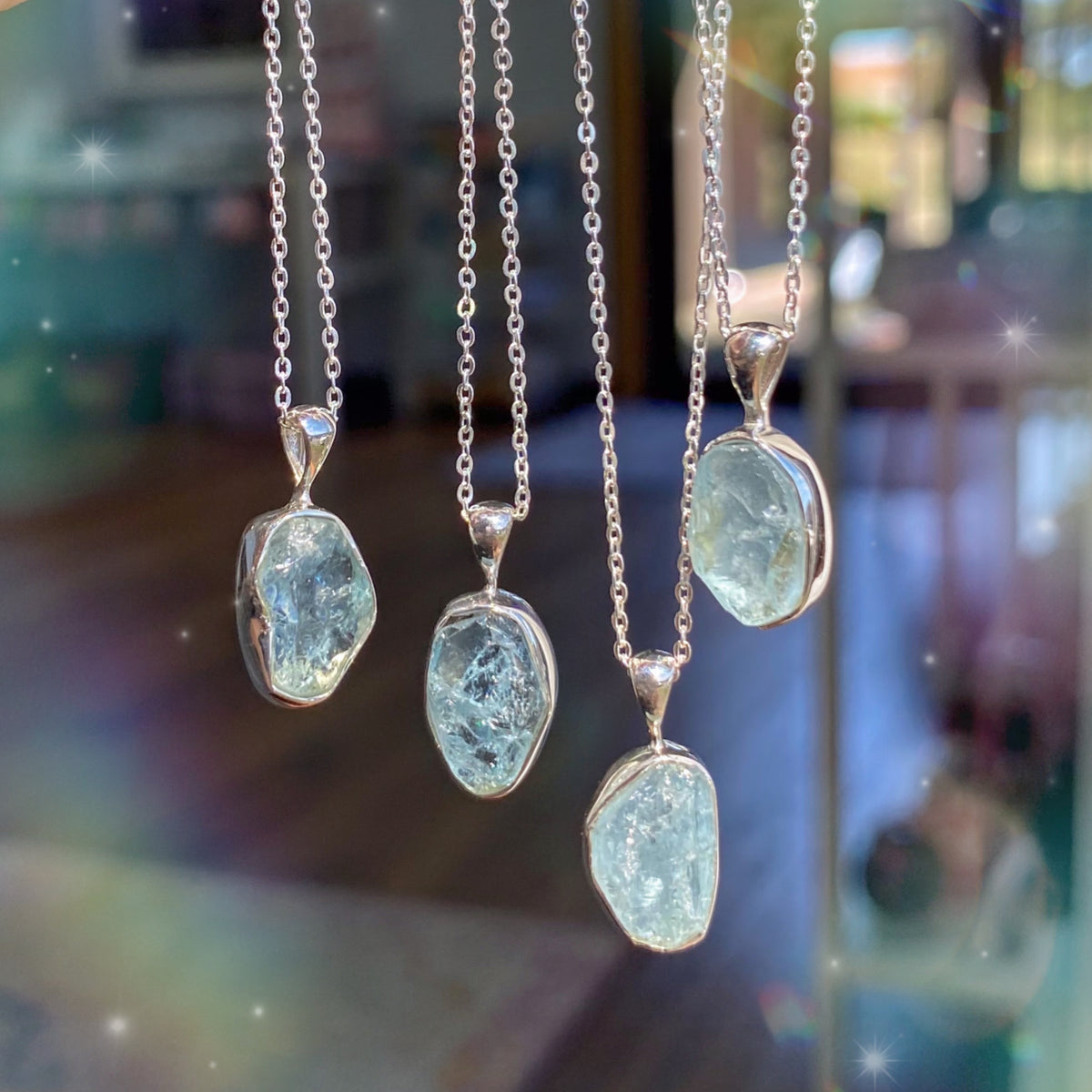 Aquamarine Pendant Necklace