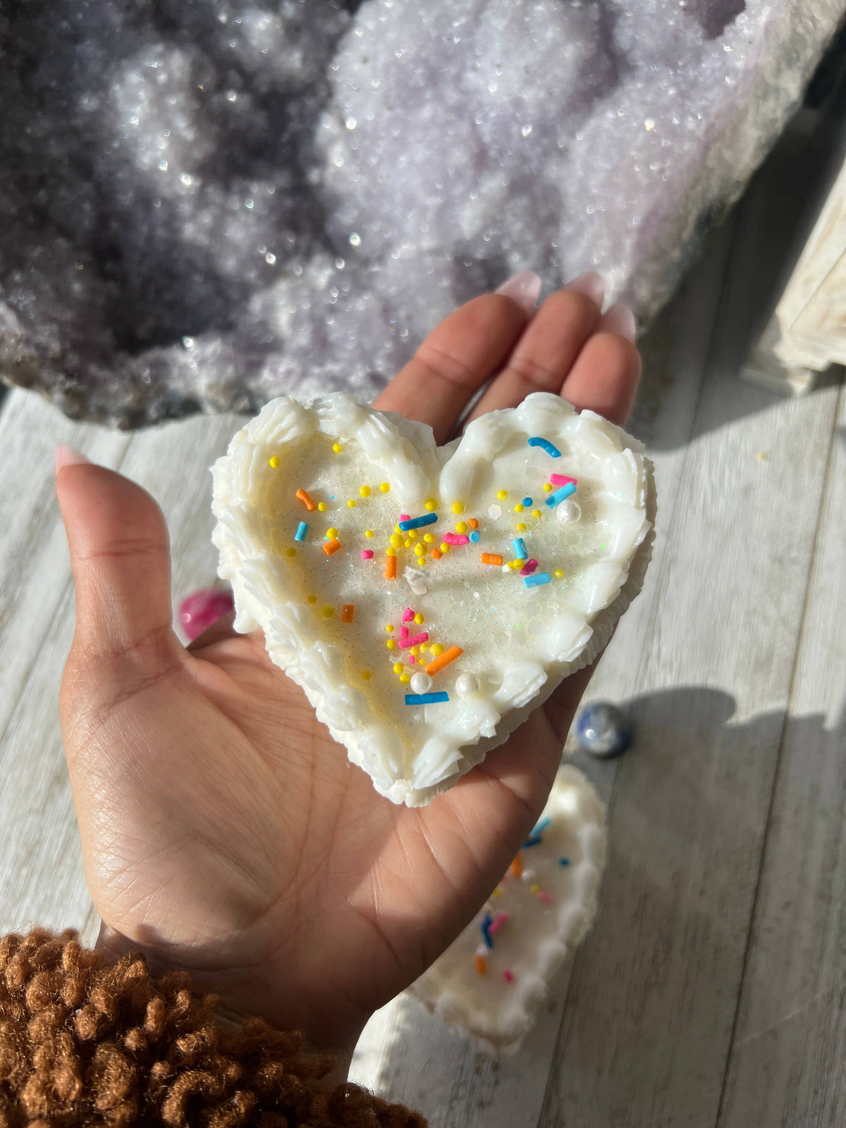 Birthday Cake Candle with Surprise Crystal Inside