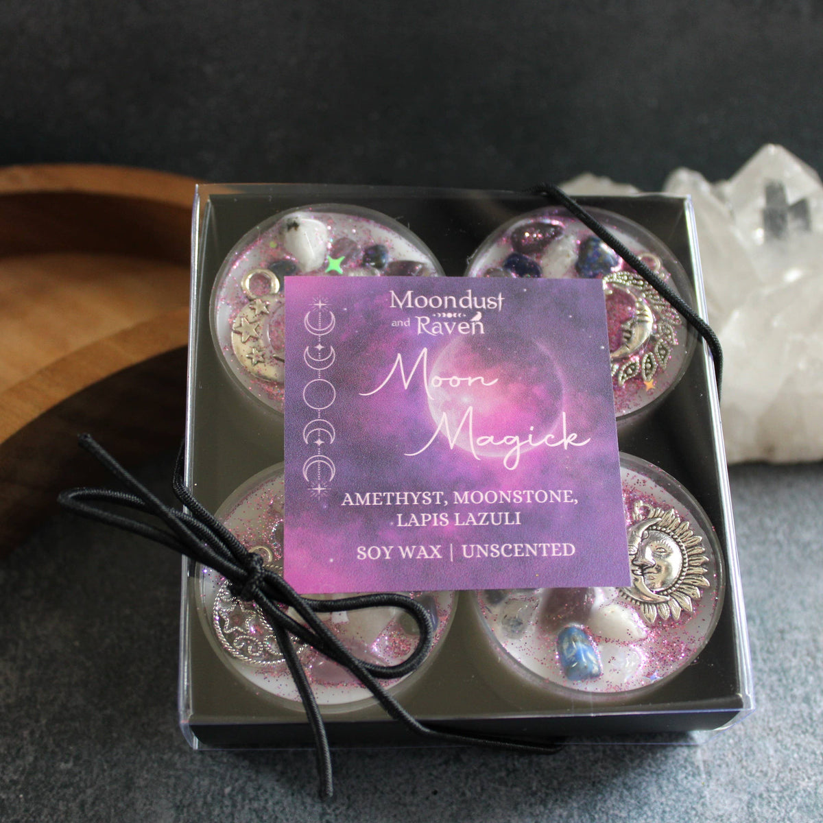 Moon Magick Tealight Crystal Candles