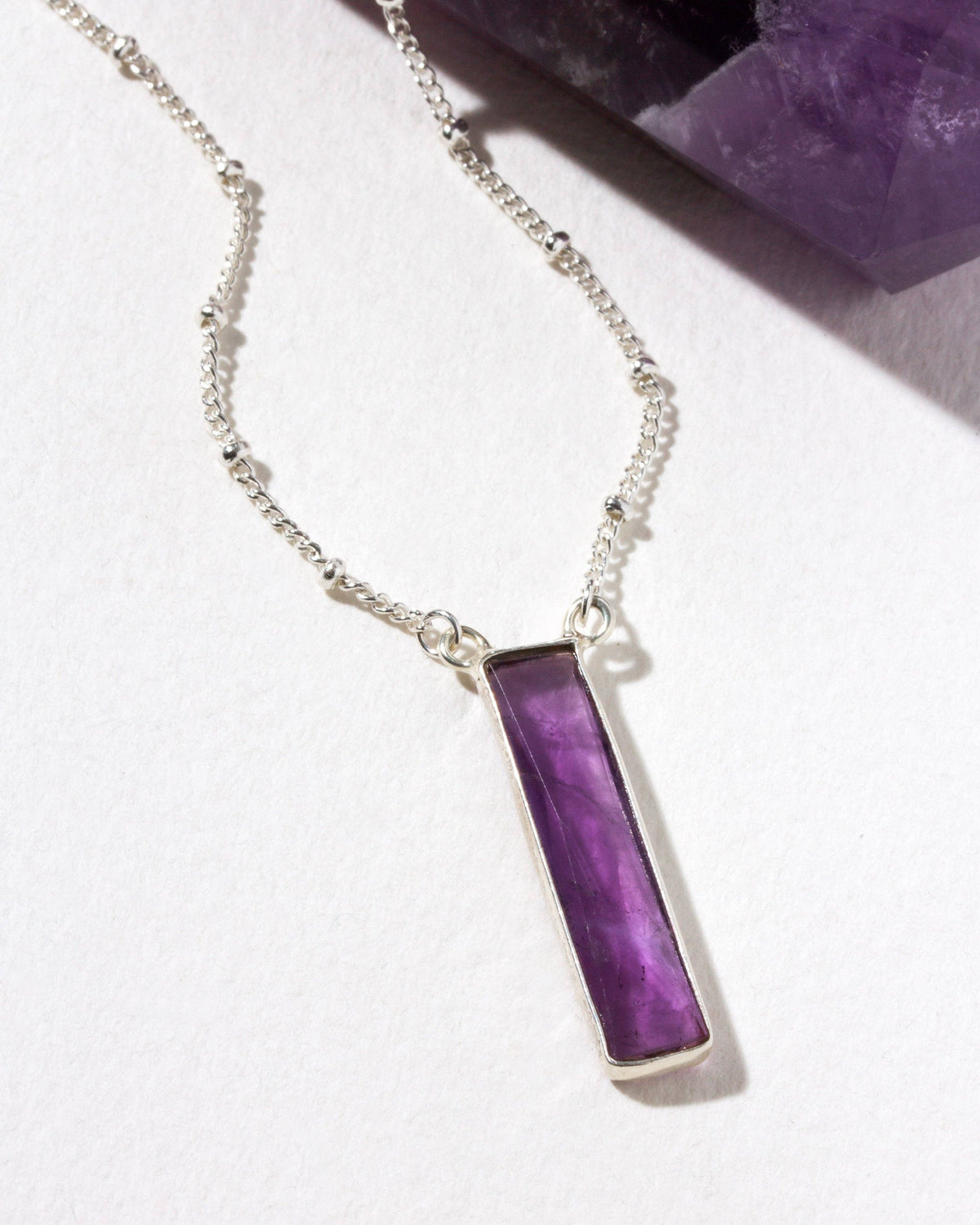 Amethyst Silver Spirit Necklace