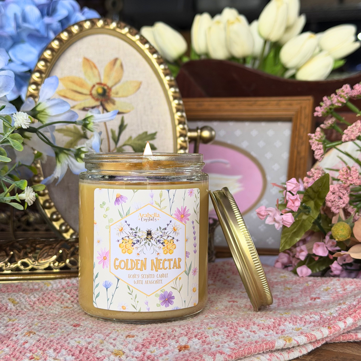 Golden Nectar Spring Homestead Soy Candle