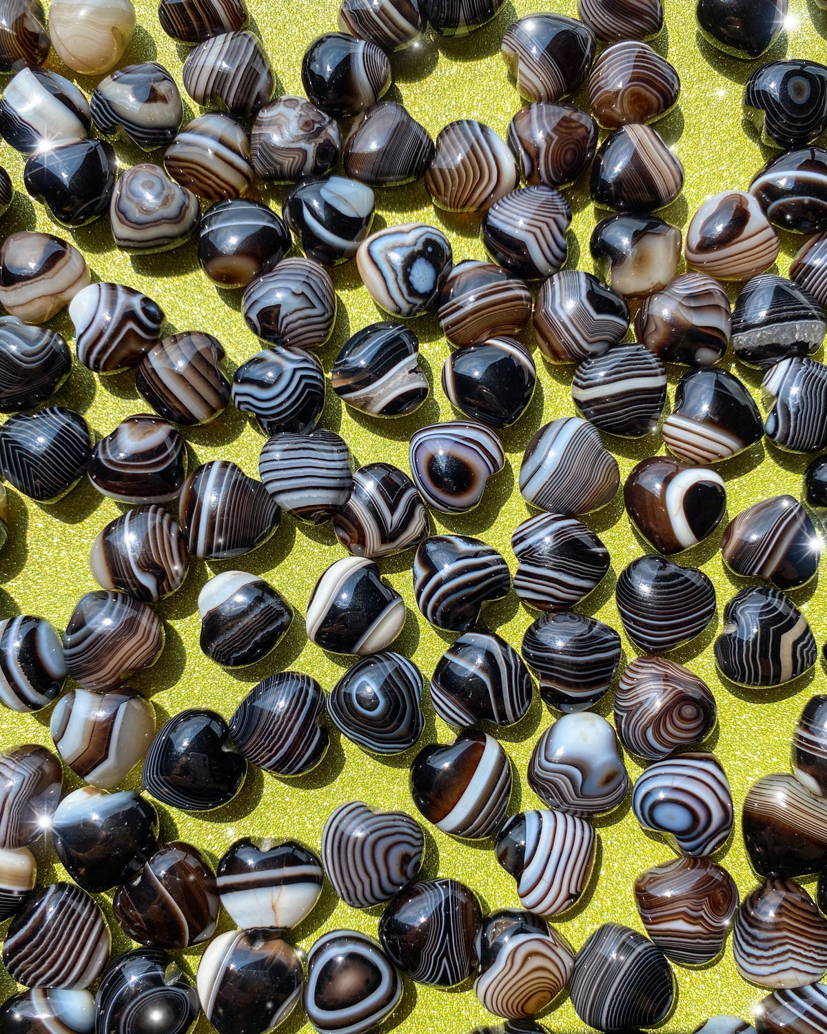 Banded Agate Hearts