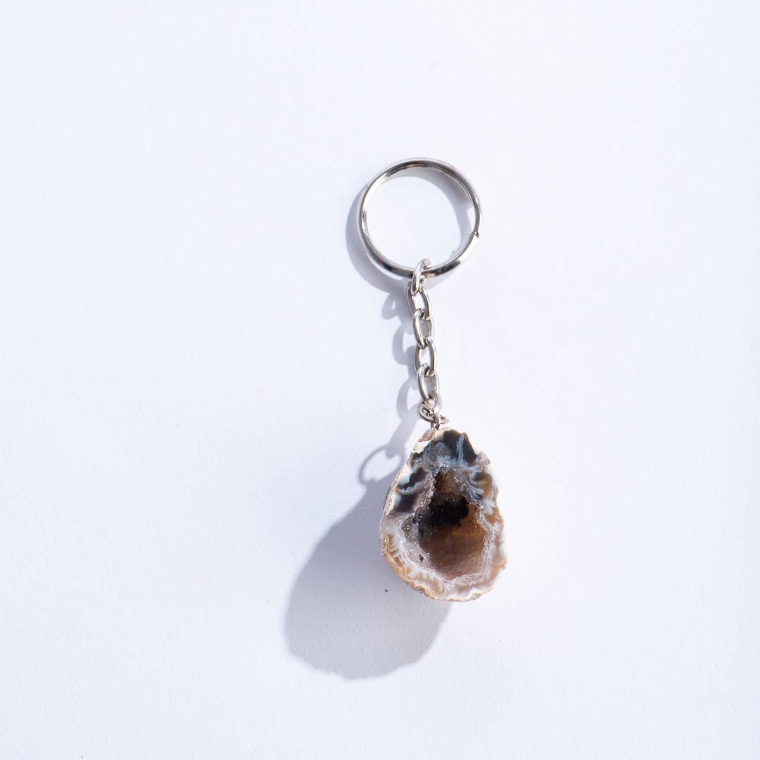 Ocos Crystal Geode Keychain