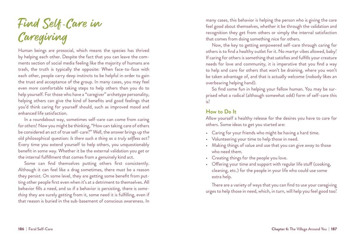 Feral Self-Care