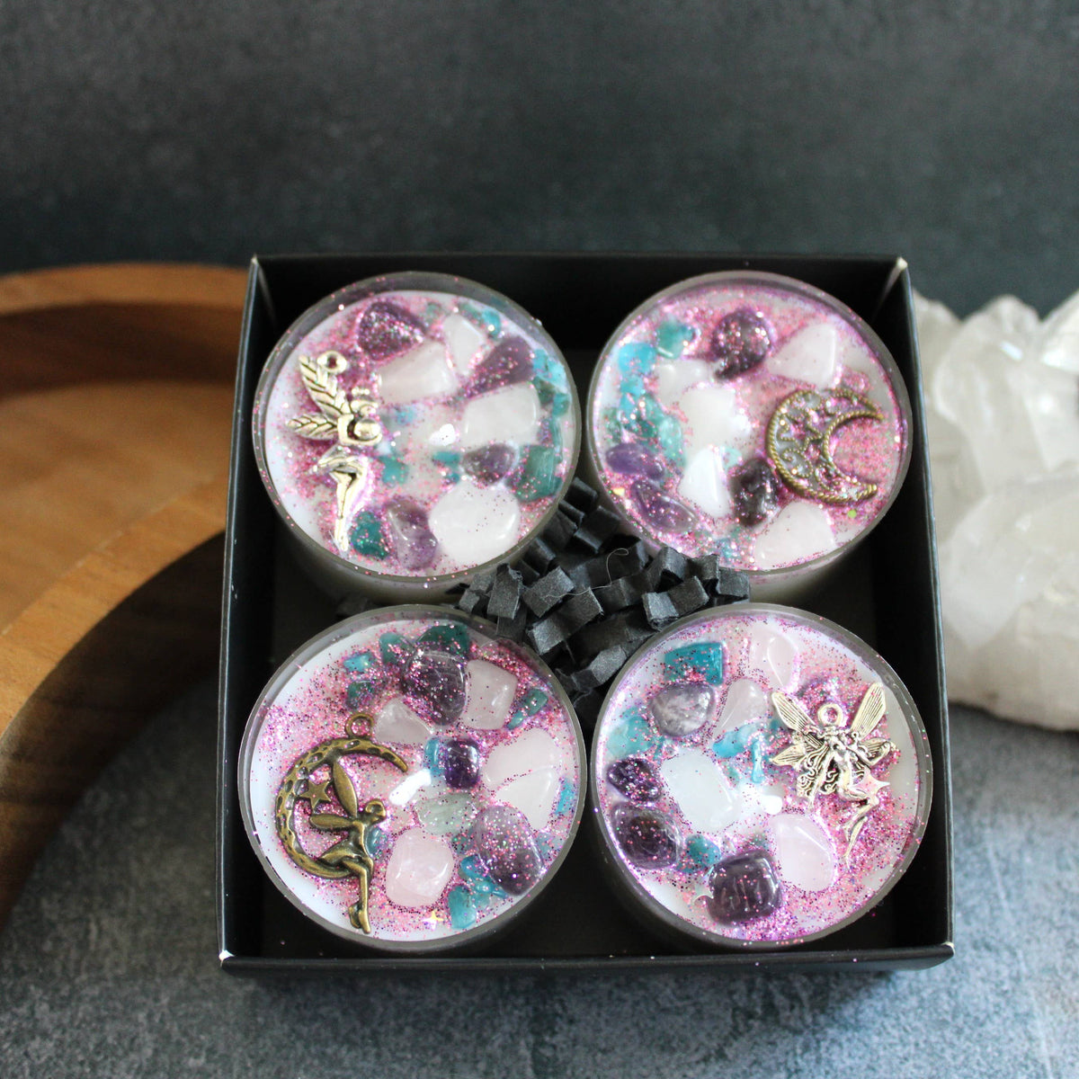 Fairy Dust Tealight Crystal Candles