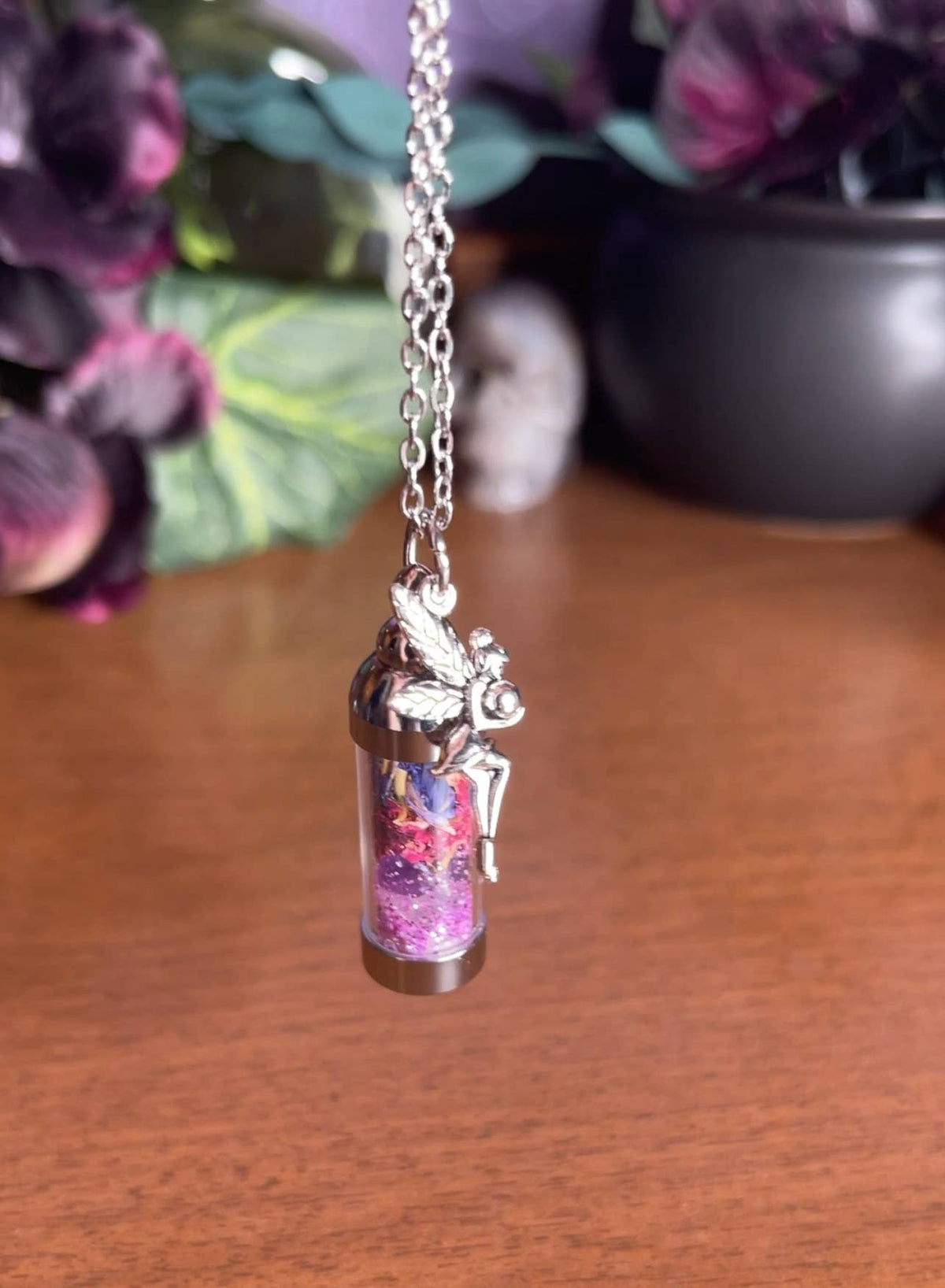 Fairy Dust Spell Jar Amulet Necklace