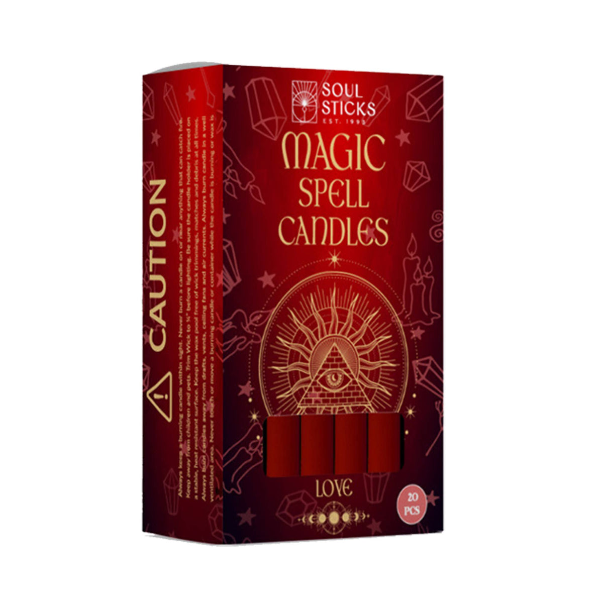 Red Magic Spell Candles: Love
