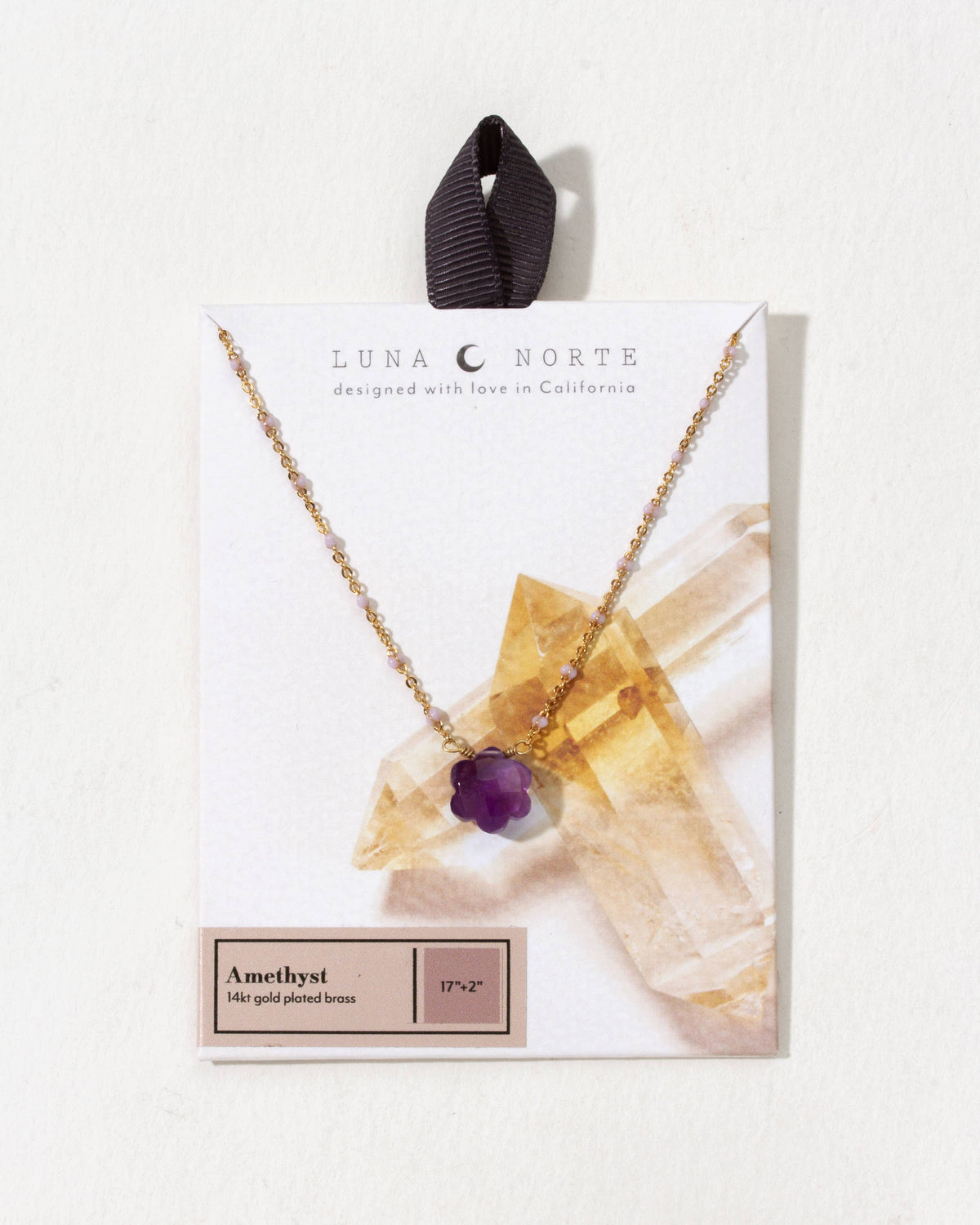 Amethyst Color Me Bloom Gemstone Necklace