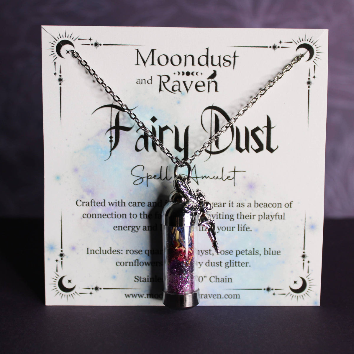 Fairy Dust Spell Jar Amulet Necklace