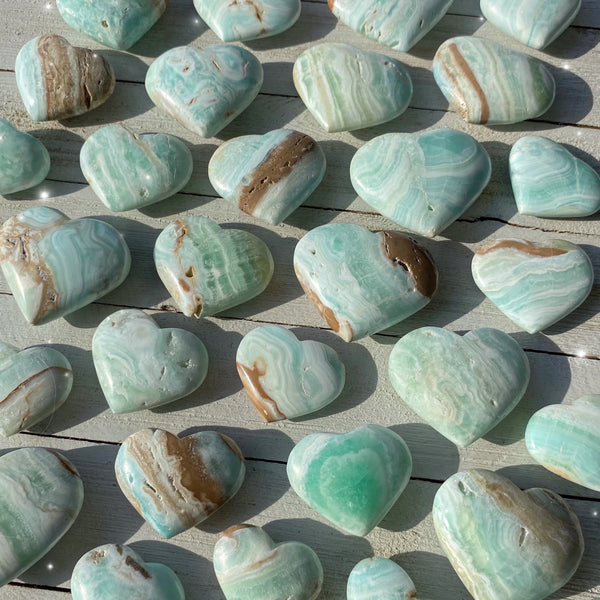 Caribbean 3 Rocks Caribbean Calcite Hearts - Rocks with Sass