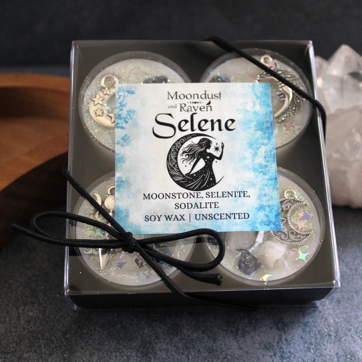 Selene Tealight Crystal Candles