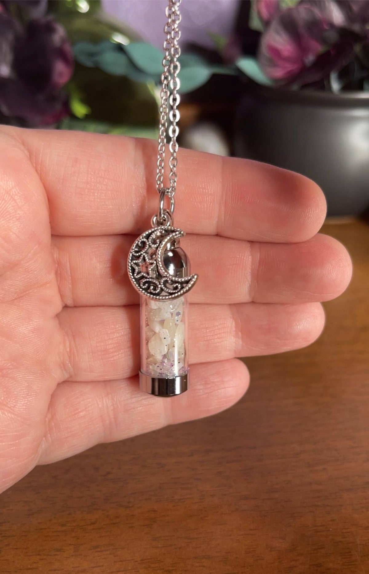 Moondust Spell Jar Amulet Necklace