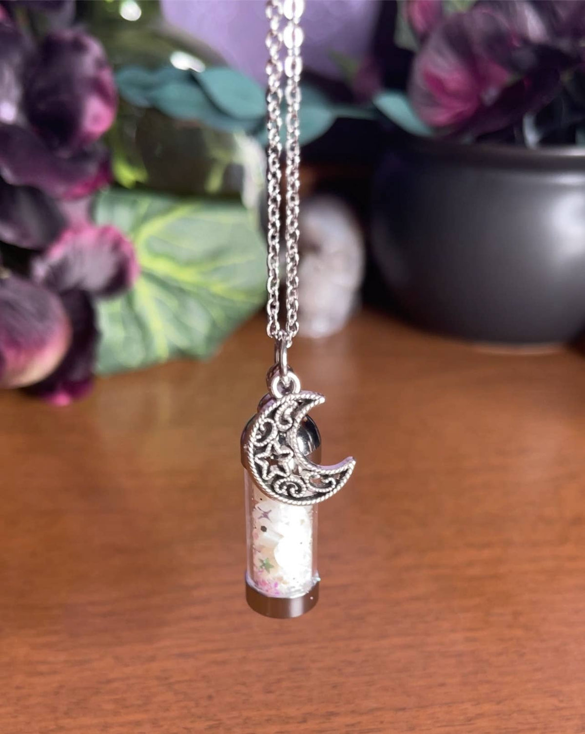 Moondust Spell Jar Amulet Necklace