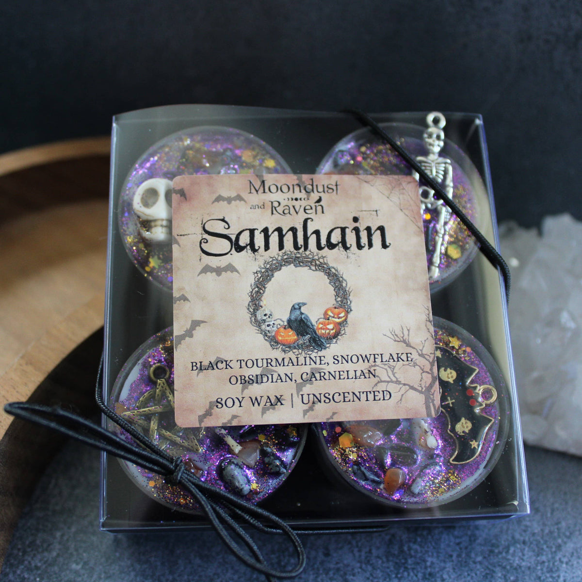 Samhain Tealight Crystal Candles