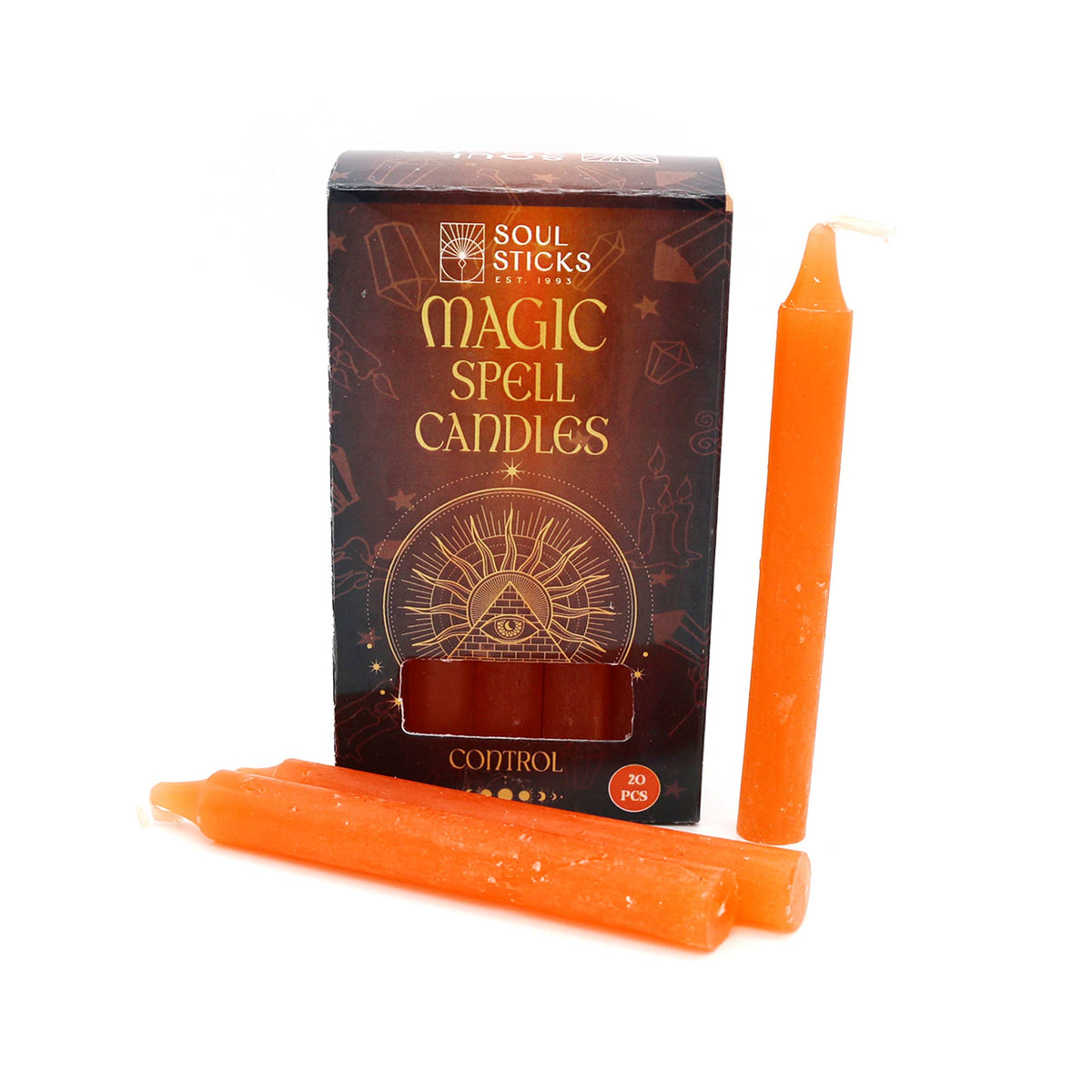 Orange Magic Spell Candles: Control