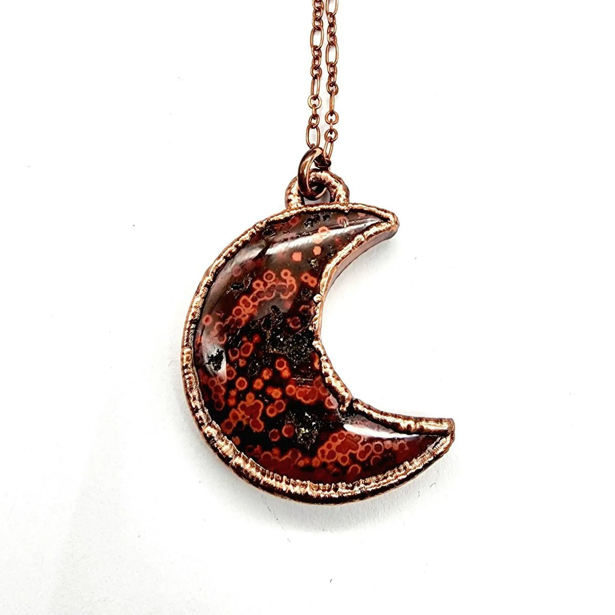 Ocean Jasper Moon Necklace