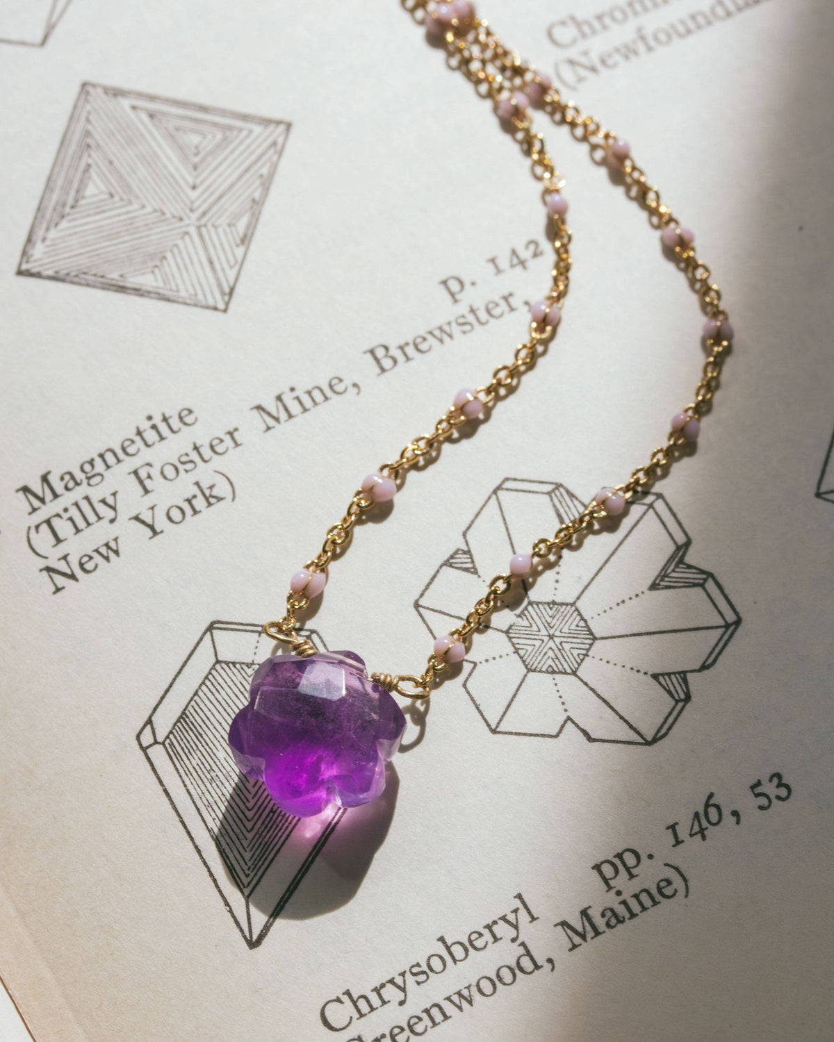 Amethyst Color Me Bloom Gemstone Necklace