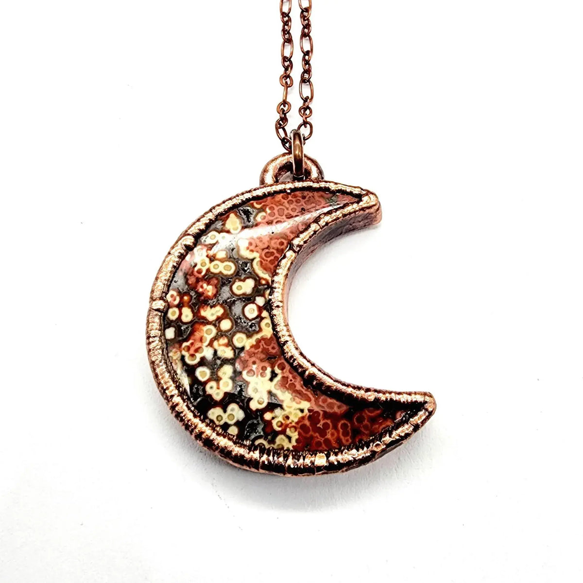 Ocean Jasper Moon Necklace