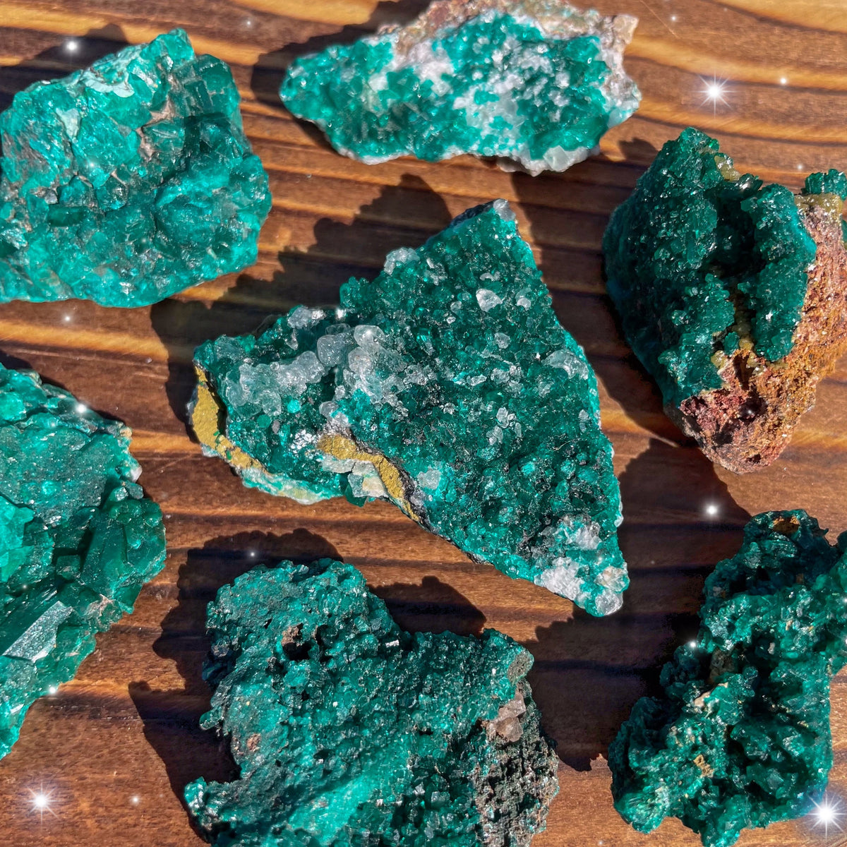 Dioptase Clusters