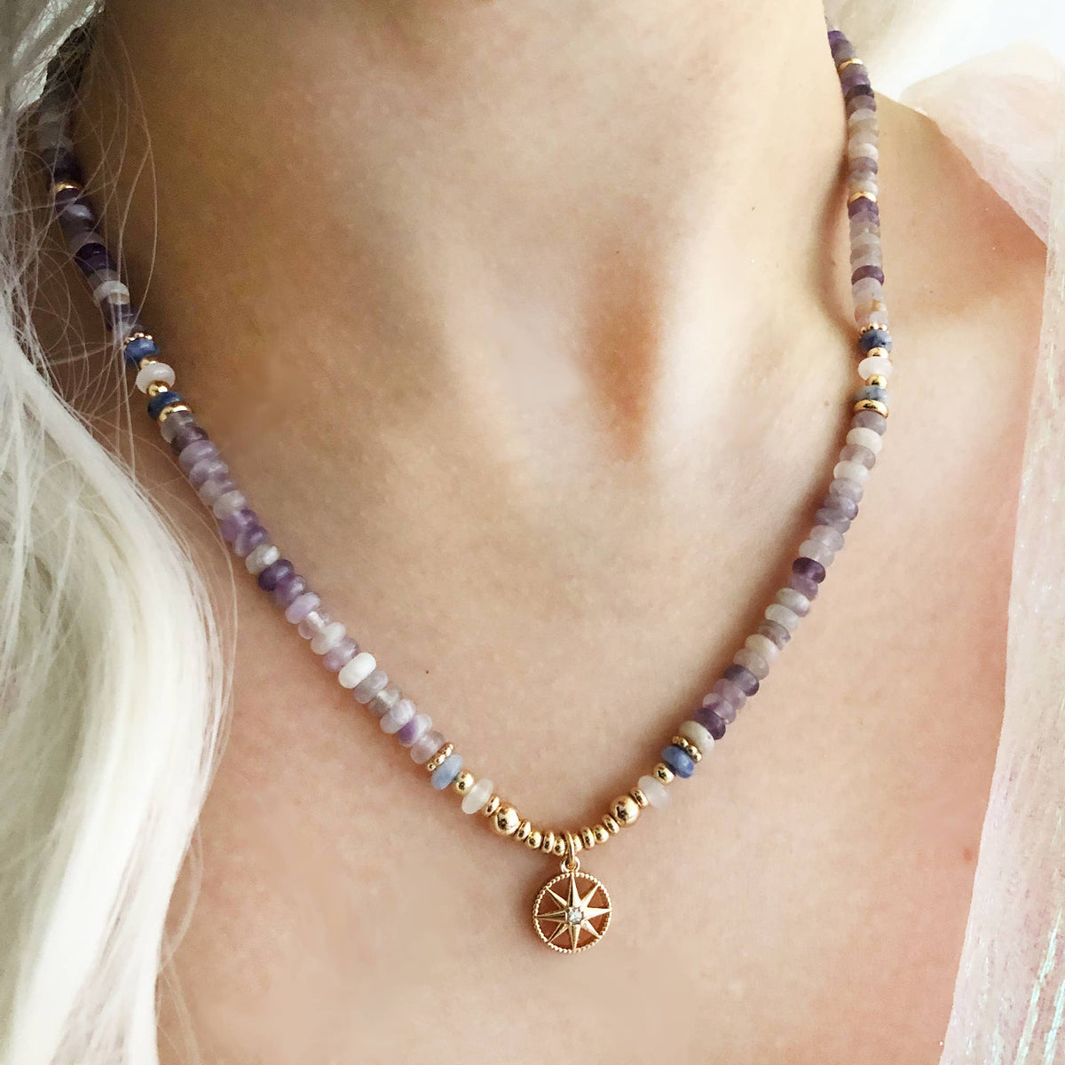 Beaded Sea Compass Necklace