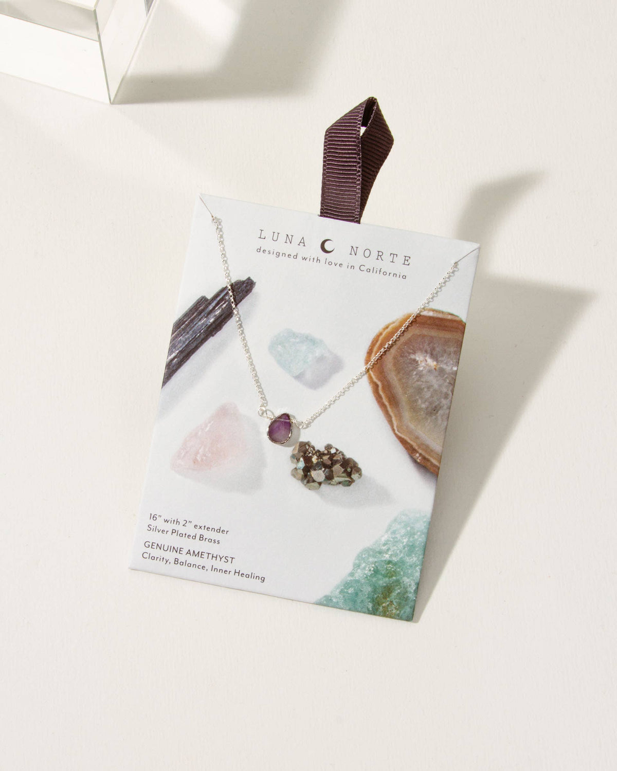 Amethyst Silver Delicate Gemstone Necklace