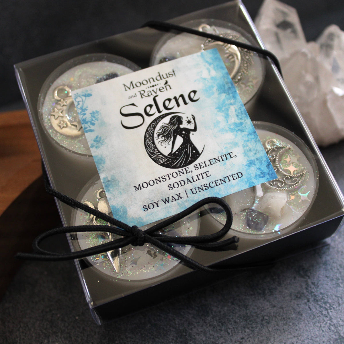 Selene Tealight Crystal Candles
