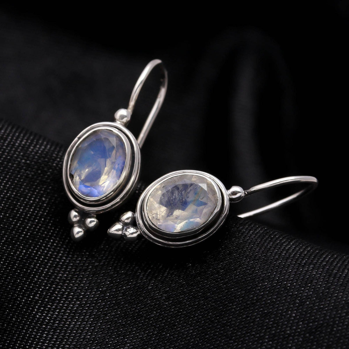 Rainbow Moonstone Earrings