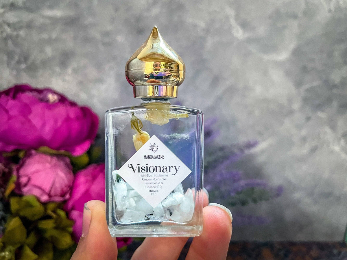 VISIONARY Perfume Oil w/ Rainbow Moonstone