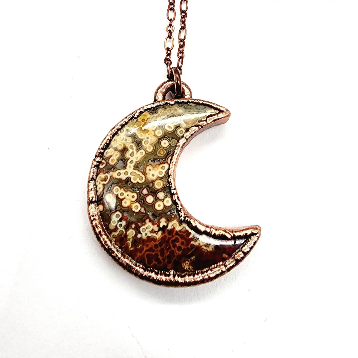 Ocean Jasper Moon Necklace