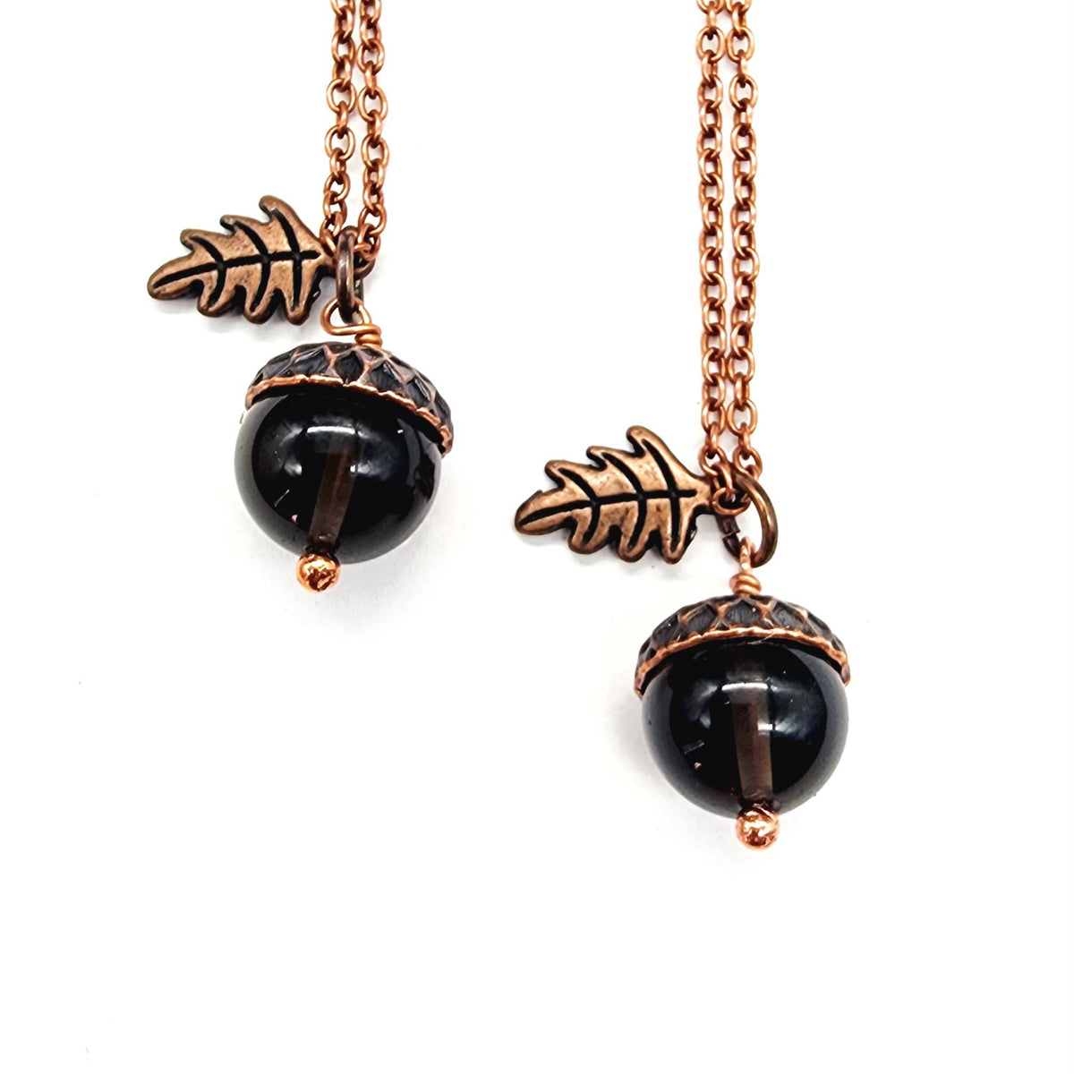 Acorn Necklace - Smoky Quartz
