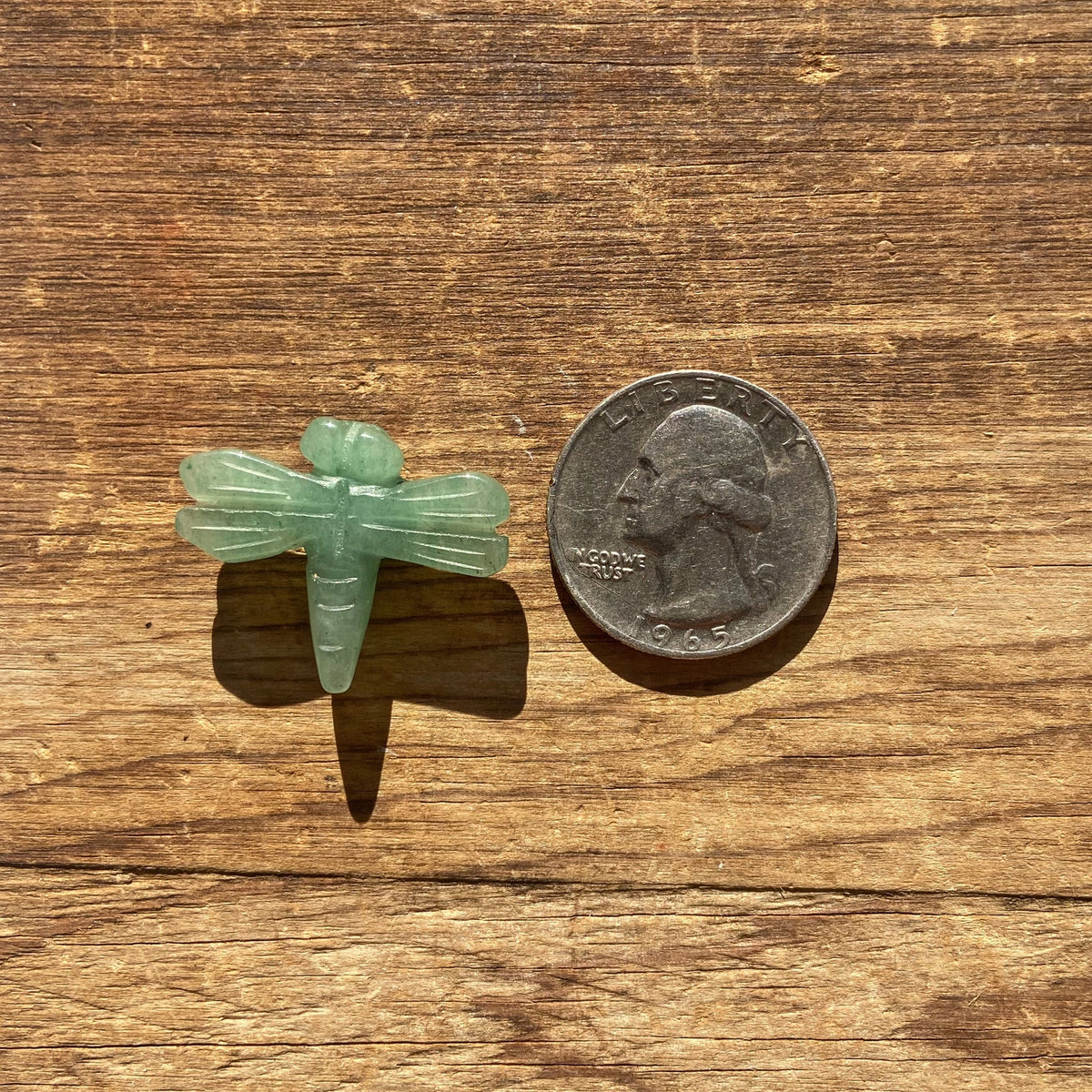 Green Aventurine Dragonfly Carvings