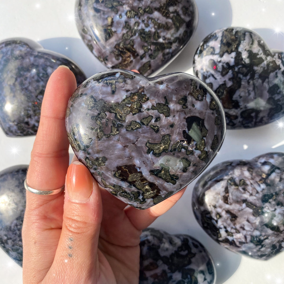 Indigo Gabbro Hearts