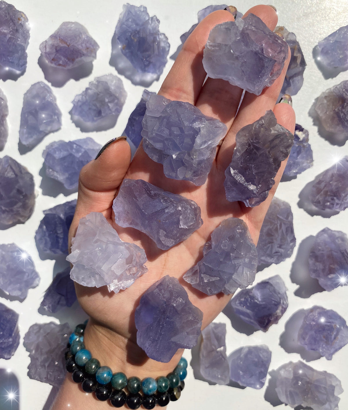 Blue Inner Mongolian Cubic Fluorite