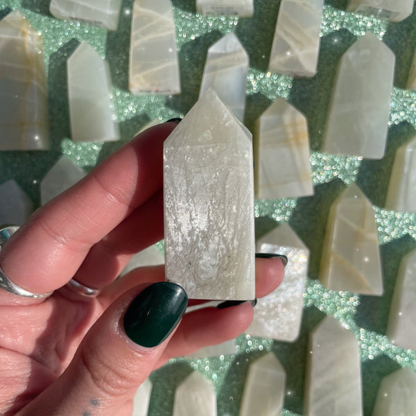 Moonstone Points - Mini - Rocks with Sass