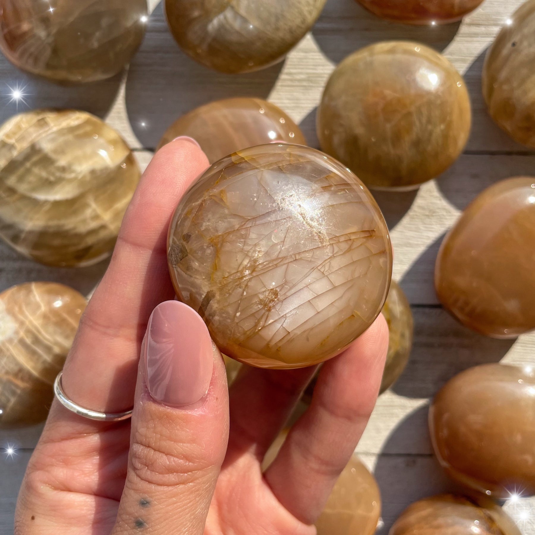 Peach Rocks Peach Moonstone - Rocks with Sass