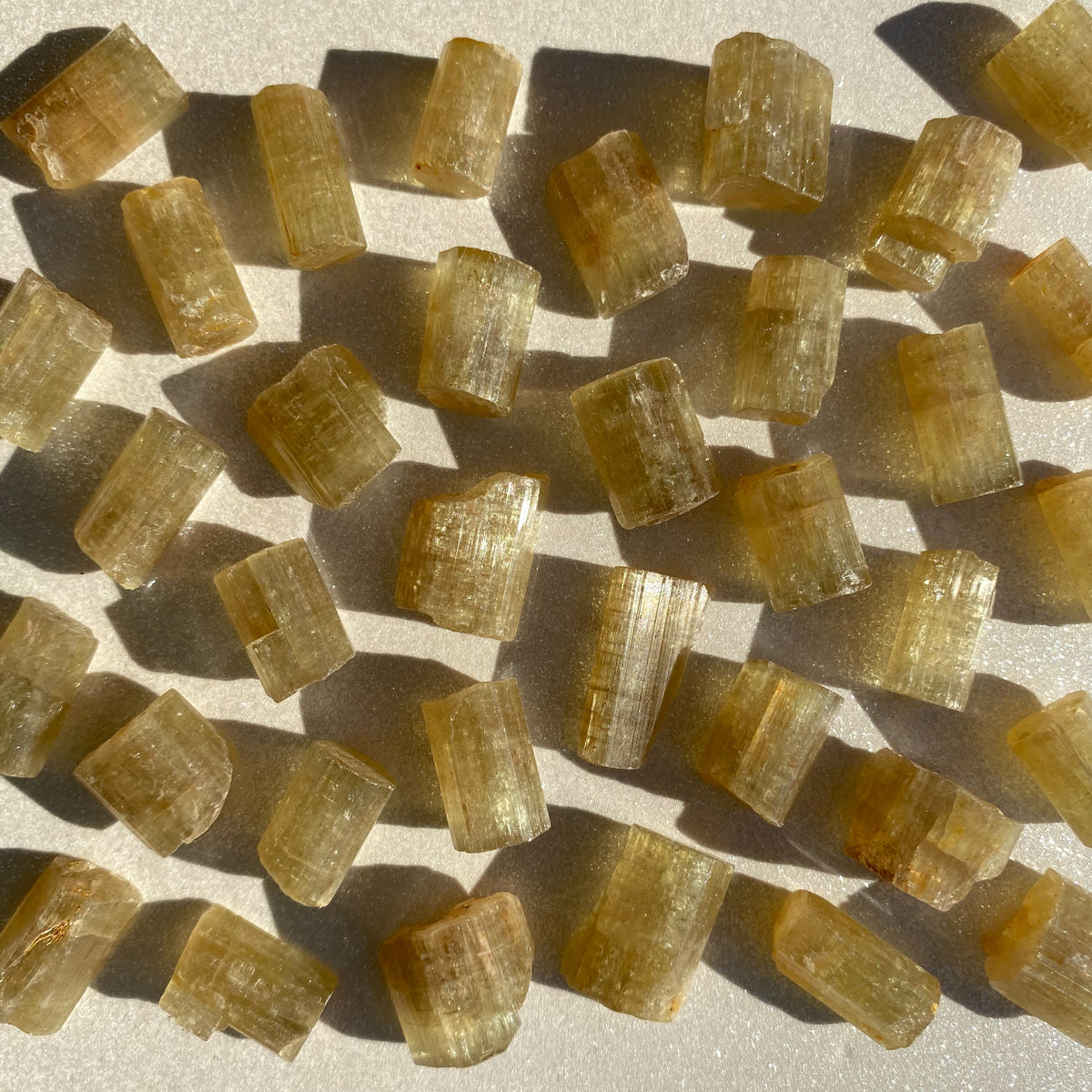 Yellow Apatite Pieces