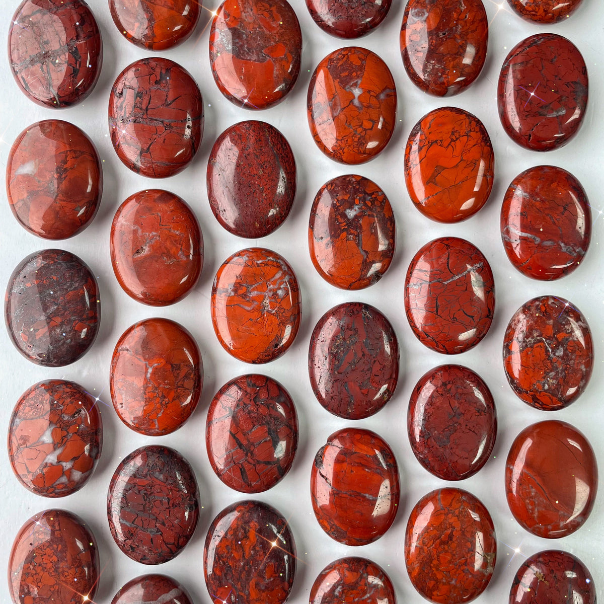 Red Jasper Palm Stone