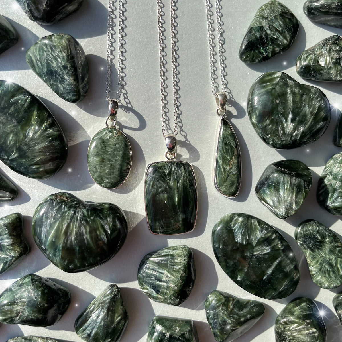 Seraphinite Necklaces