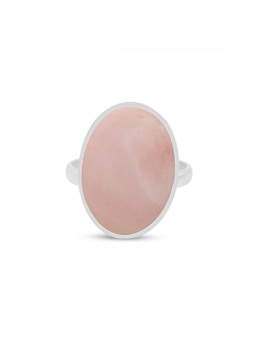 Pink Opal Sterling Silver Ring - 062