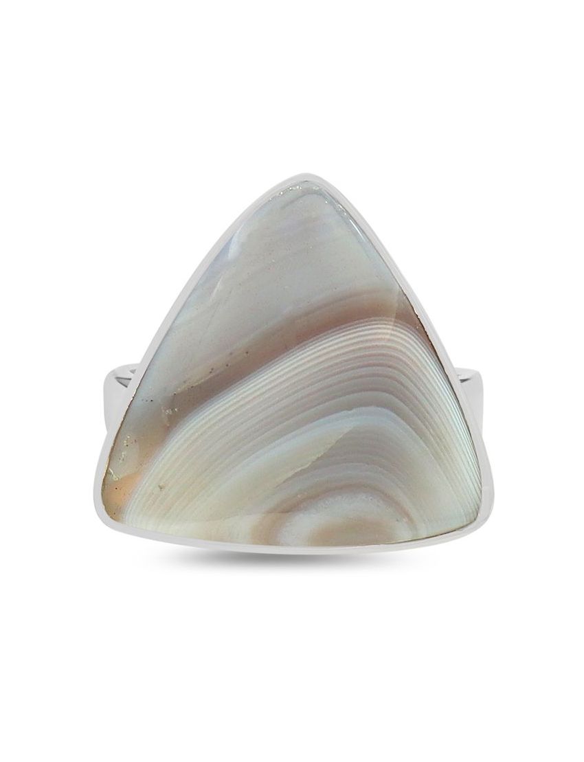 Botswana Agate Sterling Silver Ring - 130