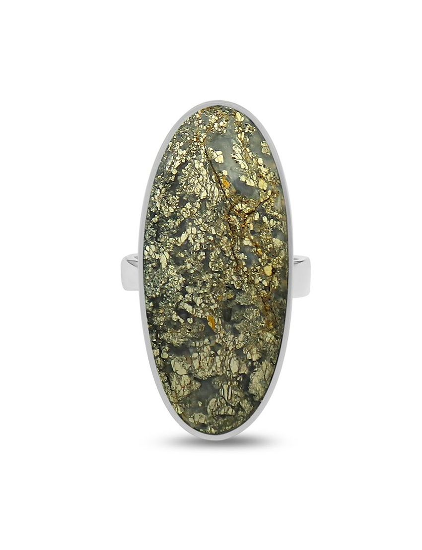 Pyrite Sterling Silver Ring - 160