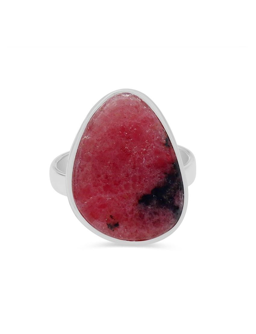 Rhodonite Sterling Silver Ring - 039