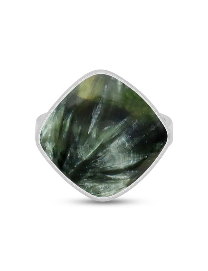 Seraphinite Sterling Silver Ring - 181
