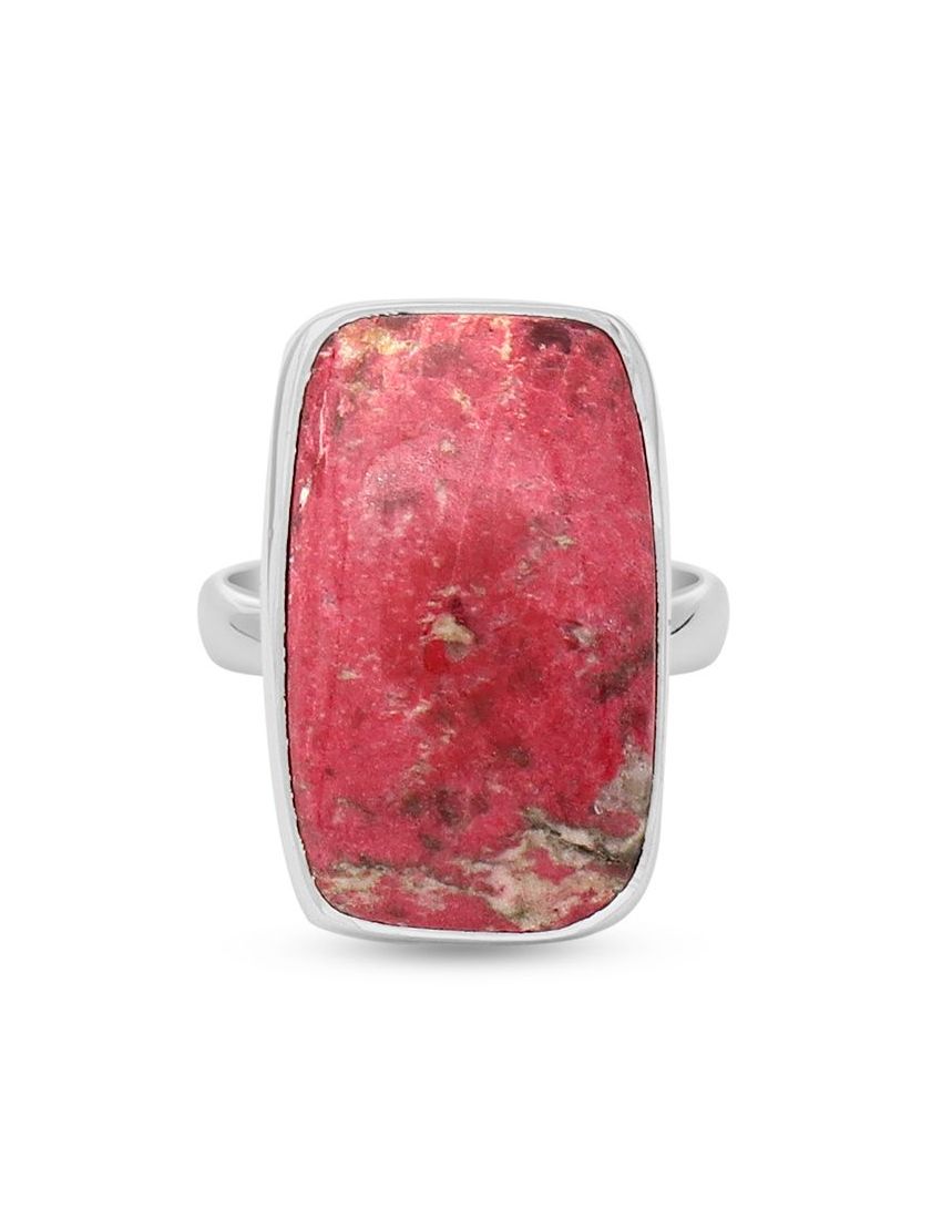 Thulite Sterling Silver Ring -162