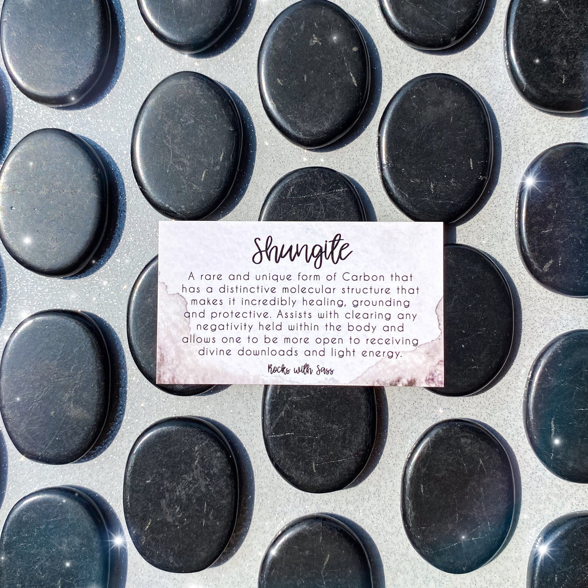 Shungite Palm Stones