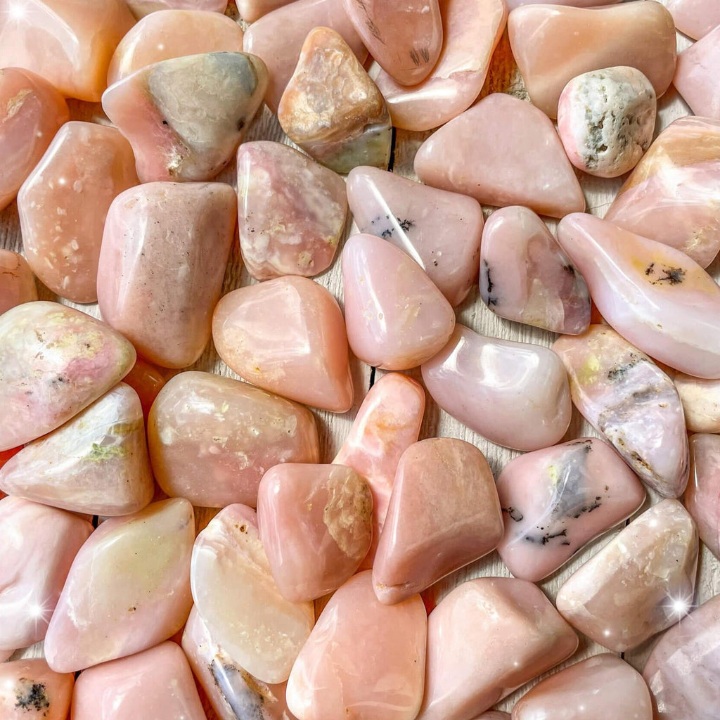 Pink Opal Tumbled Pocket Stone - Rocks with Sass